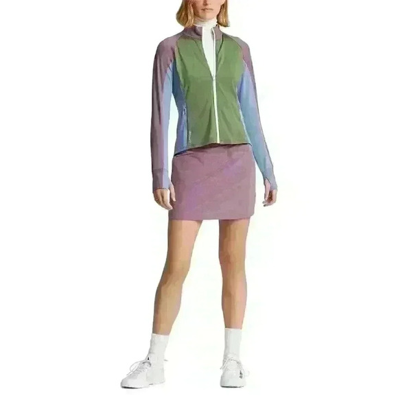 RLX Golf Ralph Lauren Women's XXS Color-Blocked Jersey Full-Zip Jacket NWT $168 - Picture 3 of 5